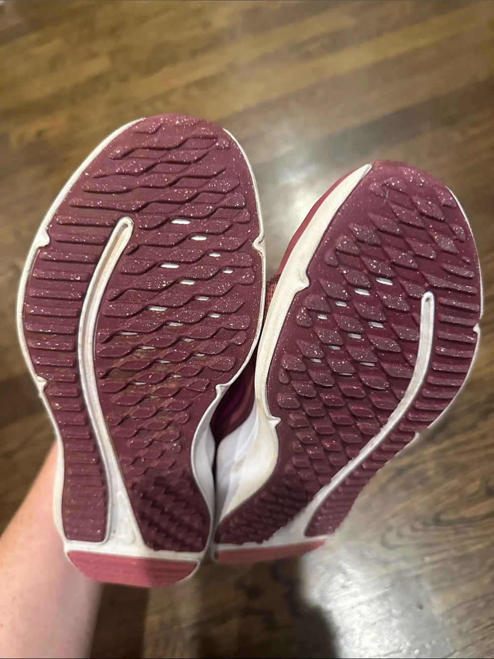 Nike Kids Maroon and Bright Pink Athletic Sneakers